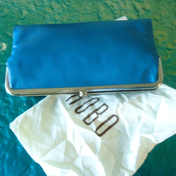 Hobo Vintage Hide Leather Wallet Lacy Color Linen NWT $68